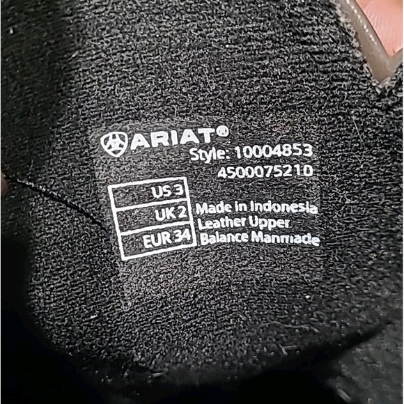 Ariat Quickdraw‎ Western Boots Kids Youth Size 3 Brown / Red Square Toe 10004853 - Picture 14 of 14